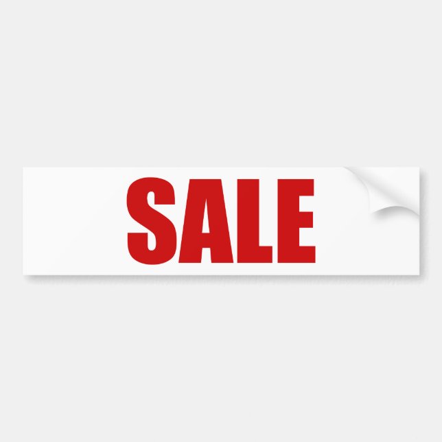 SALE BUMPER STICKER (Front)