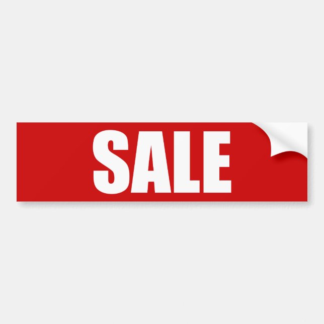 SALE BUMPER STICKER (Front)