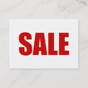 SALE BUSINESS CARD
