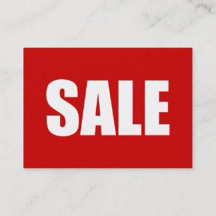 SALE BUSINESS CARD