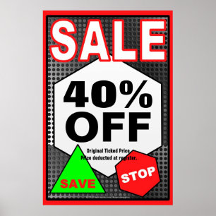 SALE Business Sign/poster template Poster