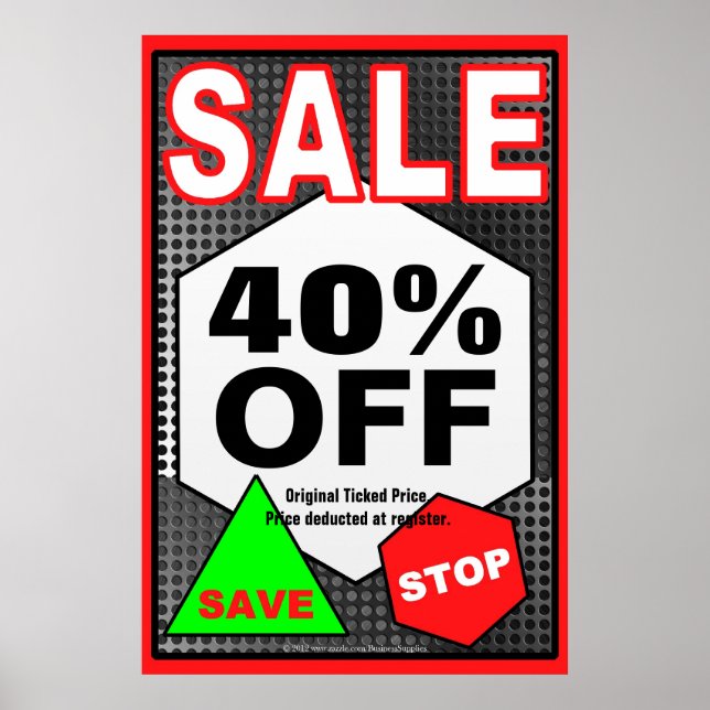 SALE Business Sign/poster template Poster (Front)