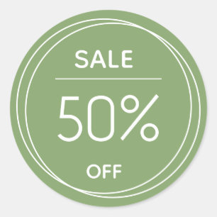 Sale discount sticker basic simple promo business