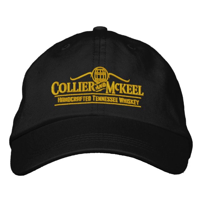 Sale!  Embroidered Hat, Collier and McKeel Hat (Front)