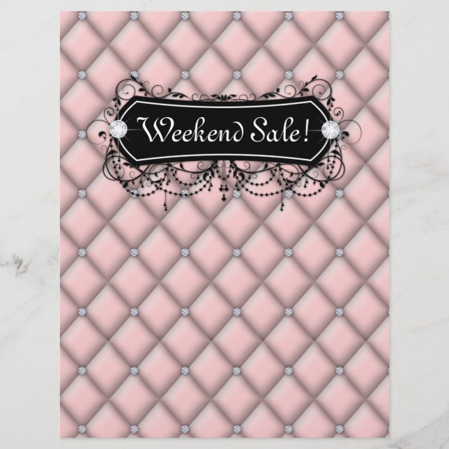 SALE Flyer Fashion Jewellery Salon Makeup Tufted (Front)