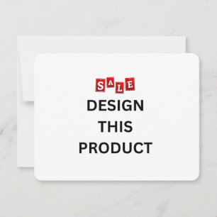 SALE! Invitation - 4.25" x 5.5" - Custom - Rounded