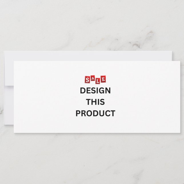 SALE! Invitation - 4" x 9.25" - Custom (Front)