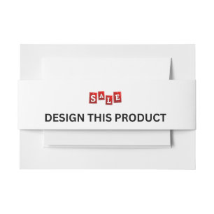 SALE! Invitation Belly Band - Landscape - 25 Pack