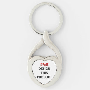 SALE! Keychain - Premium Metal - Twisted Heart