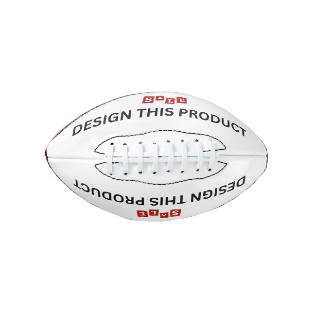 SALE! Mini Football - 2 Panel - Custom American Football (Front)