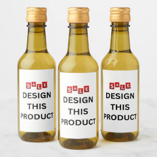 SALE! Mini Wine Bottle Labels (2"x3") - Set of 10