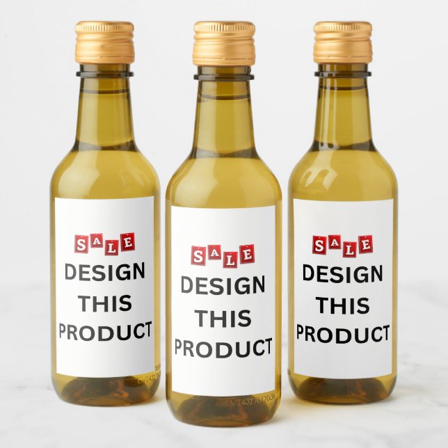 SALE! Mini Wine Bottle Labels (2"x3") - Set of 10 (Bottles)