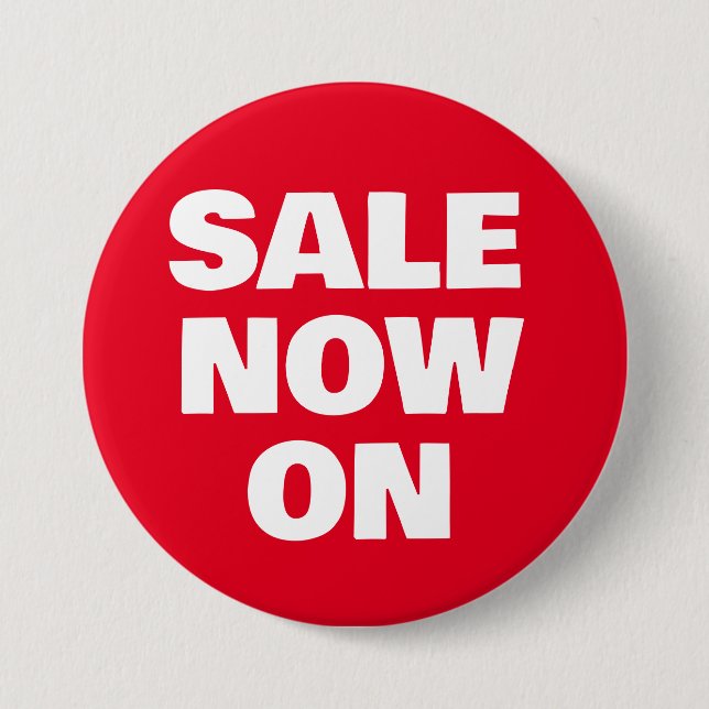 SALE NOW ON Staff Badge pos – Editable Red White  (Front)