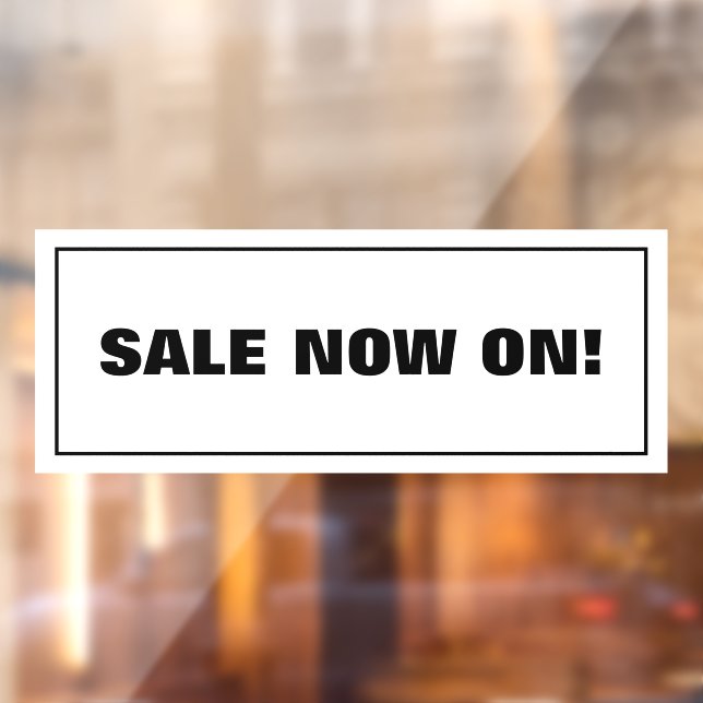 Sale Now On Window Cling (Sheet 2)