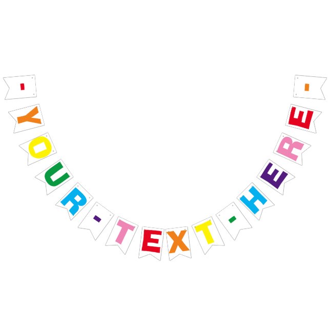SALE! Party Banner Bunting - 16 Flags and String (All)