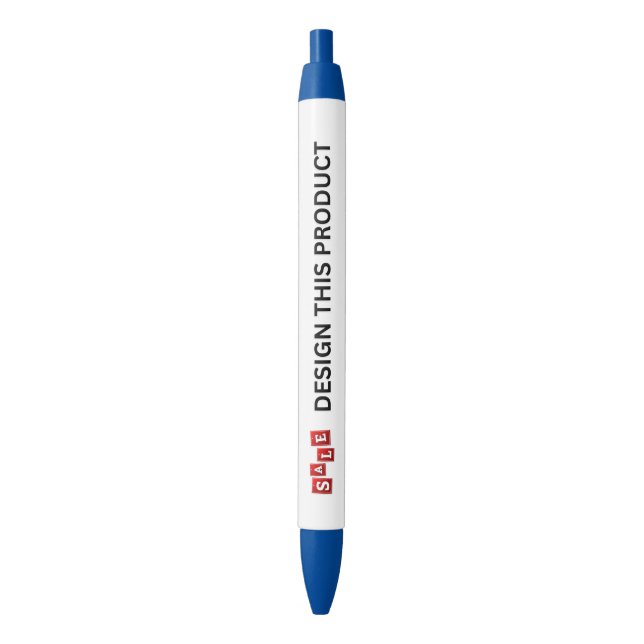 SALE! Pen - Blue ink - Custom - Blue - Set of 2 (Front Vertical)