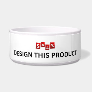 SALE! Pet Bowl - Ceramic - Large - Custom