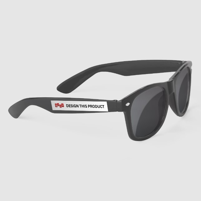 SALE! Plastic Sunglasses - Black - Custom (Right)