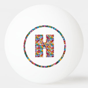 SALE PRICE ALPHABET ART HHH H HH 3* Ping Pong Ball
