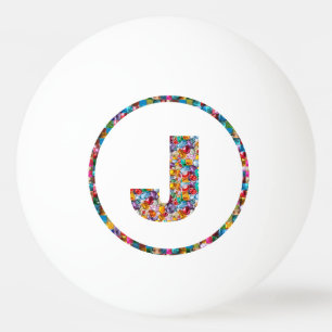 SALE PRICE ALPHABET ART JJJ 3* Ping Pong Ball