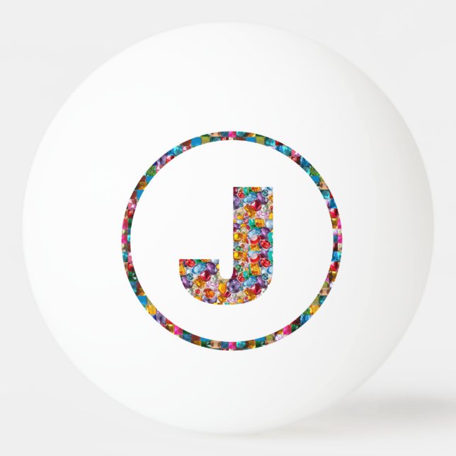 SALE PRICE ALPHABET ART JJJ 3* Ping Pong Ball (Back)