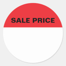 Sale Price Sticker Label