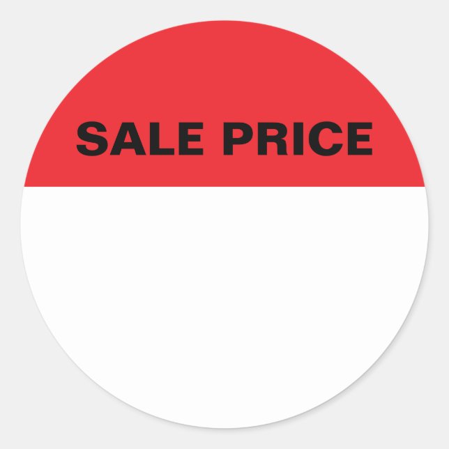 Sale Price Sticker Label (Front)
