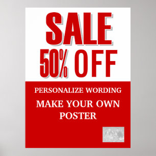Sale promotional business clearance LARGE Poster