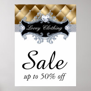 Sale Retail Fashion Jewelry Poster tufted satin
