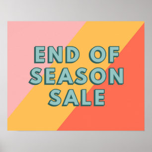 Sale Sign, End of Season Sale Poster