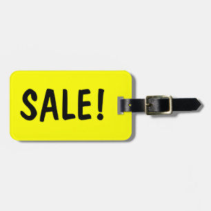 Sale sign luggage tag for bag and suitcase