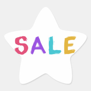 Sale Star Sticker