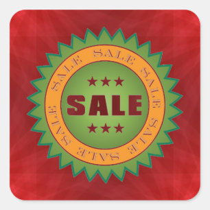 Sale Sticker Square Sticker