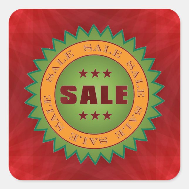 Sale Sticker Square Sticker (Front)