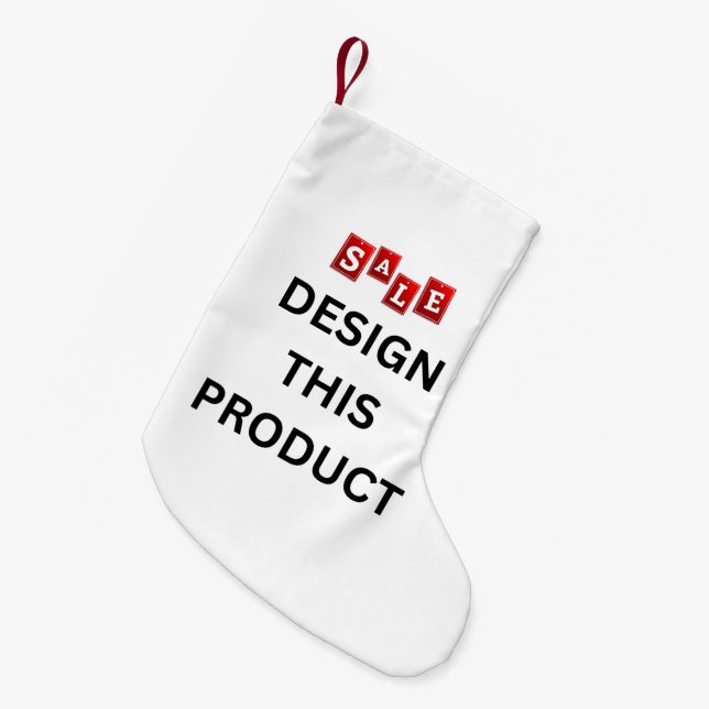 SALE! Stocking Small - Brushed Poly - 2 Sided (Front (Hanging))