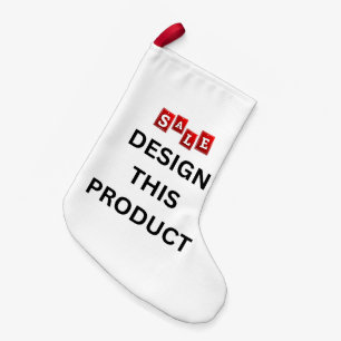 SALE! Stocking Small - Faux Linen - 2 Sided
