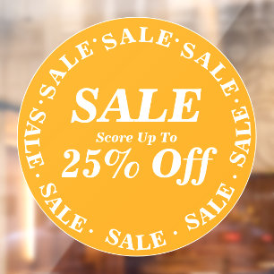 Sale Store Window Sign for Clearance - Custom Text