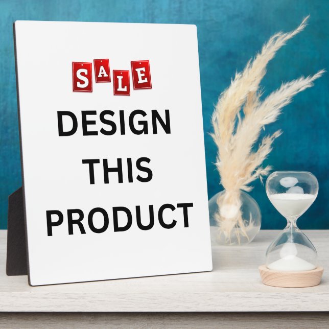 SALE! Tabletop Plaque with Easel 8x10 - Custom (Side)