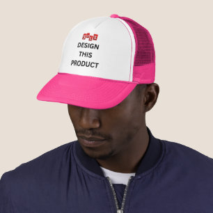 SALE! Trucker Hat - Pink - Customise