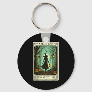 Salem 1692 Halloween Witch They Missed One Tarot C Key Ring