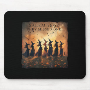 Salem 1692 Halloween Witch They Missed One Tarot C Mouse Mat