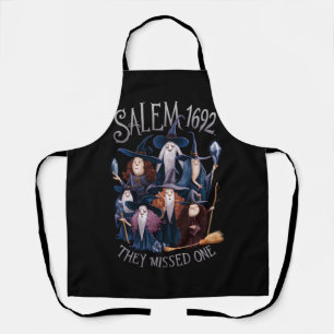 Salem 1692 They Missed One Halloween Witch Apron