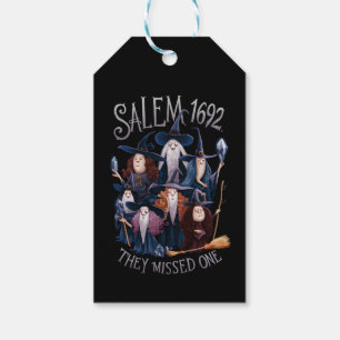 Salem 1692 They Missed One Halloween Witch Gift Tags