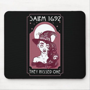Salem 1692 They Missed One - Salem Witch Halloween Mouse Mat