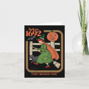 Salem 1692 They Missed One Witch Halloween 1  Card