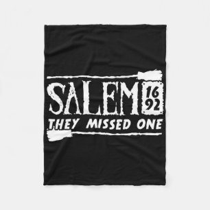 Salem 1692 They Missed One Witch Halloween 6  Fleece Blanket