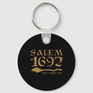 Salem 1692 They Missed One Witch Halloween 8 Key Ring