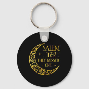 Salem 1962 You Missed One Halloween Feminist Witch Key Ring