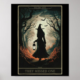 Salem 1962 You Missed One Halloween Feminist Witch Poster