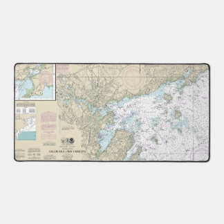 Salem and Lynn Harbours Nautical Chart 13275 Desk Mat